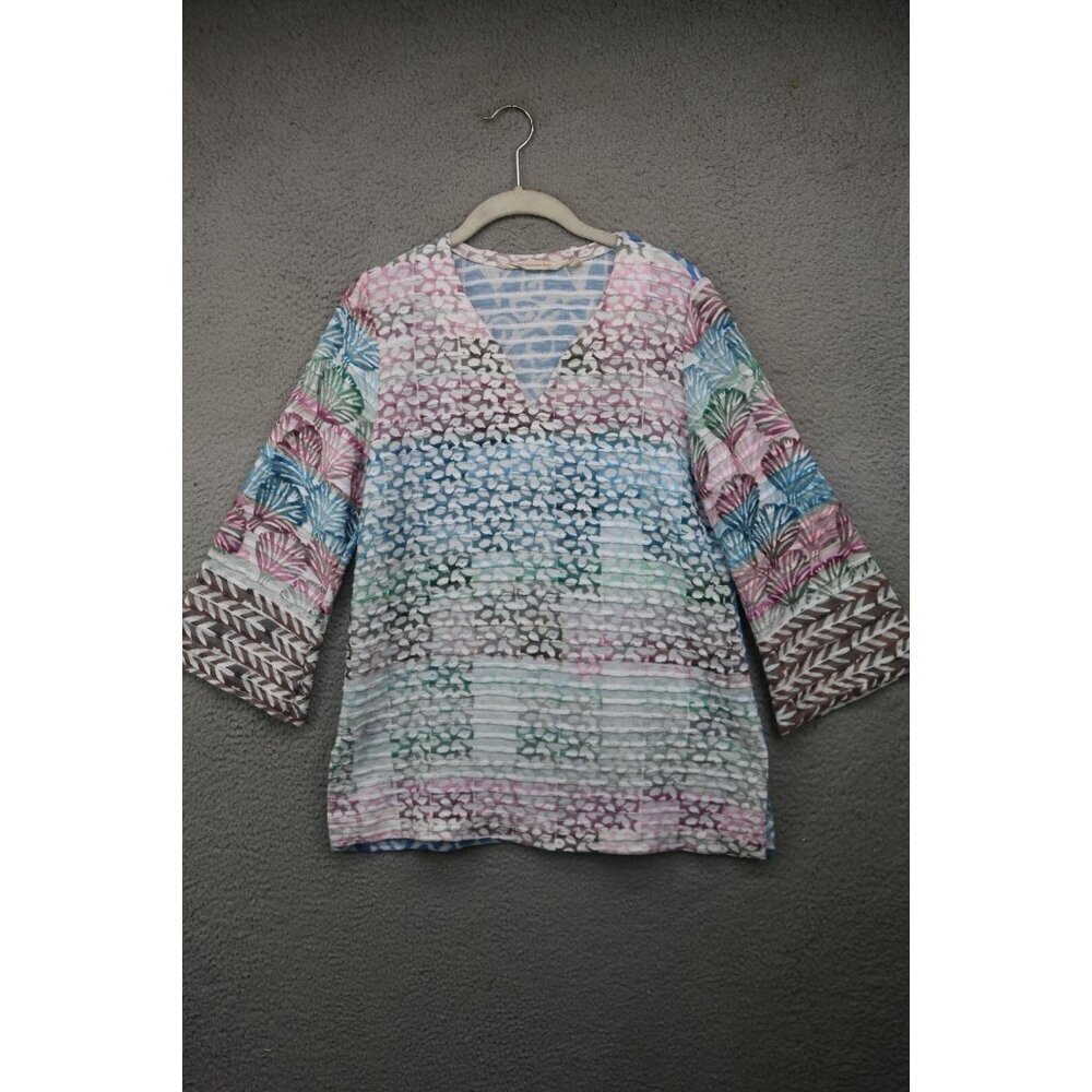 Soft Surroundings Layered Long Bell Sleeve Tunic-Size Medium-BOHO-Soft‎